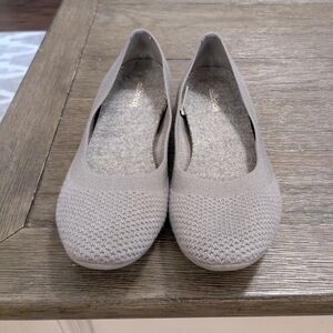 Allbirds Gray Mist Tree Breezer Flats with Breathable Knit Design Size 8